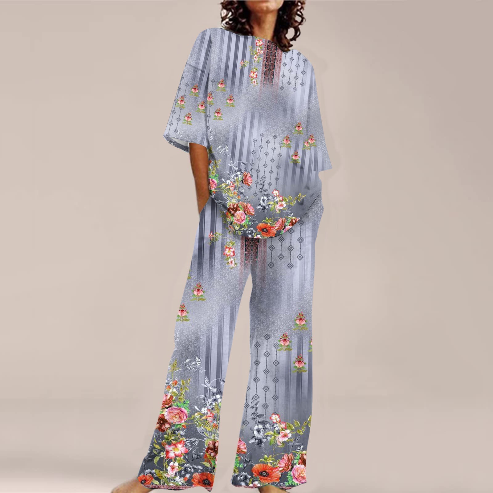 Fashion Personalized Women's 3D Printed Short Sleeve Suit