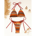 Sexy Three Point Sexy Swimsuit Women Split Beach Bikini Swimsuit