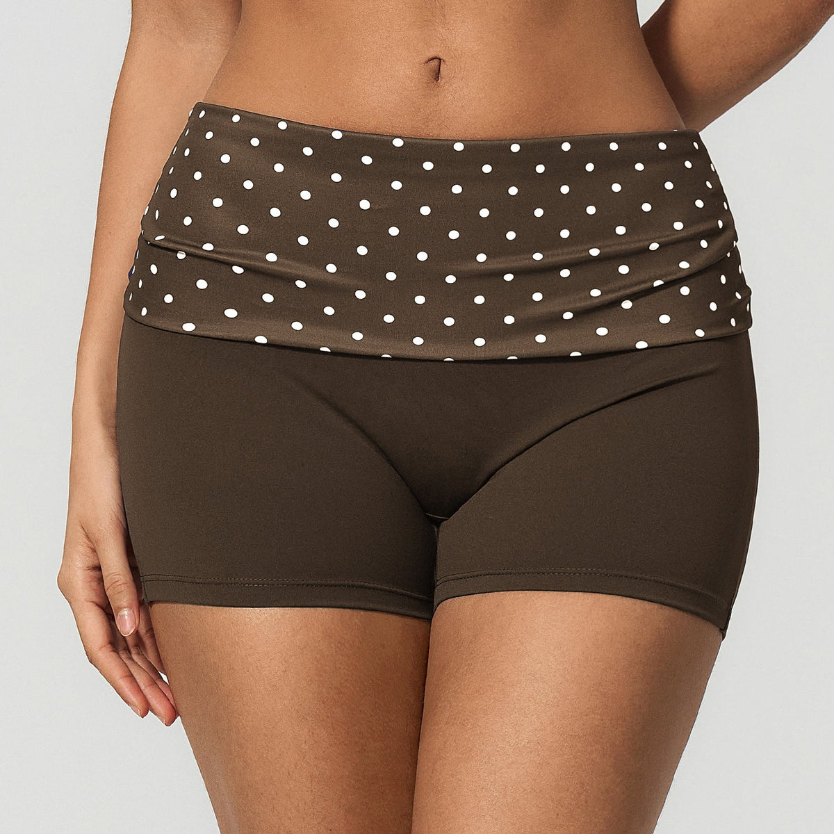 Summer Fitness Shorts Color Contrast Patchwork High Elastic Belly Contracting Hip Lifting Running Quick Drying Sports Shorts