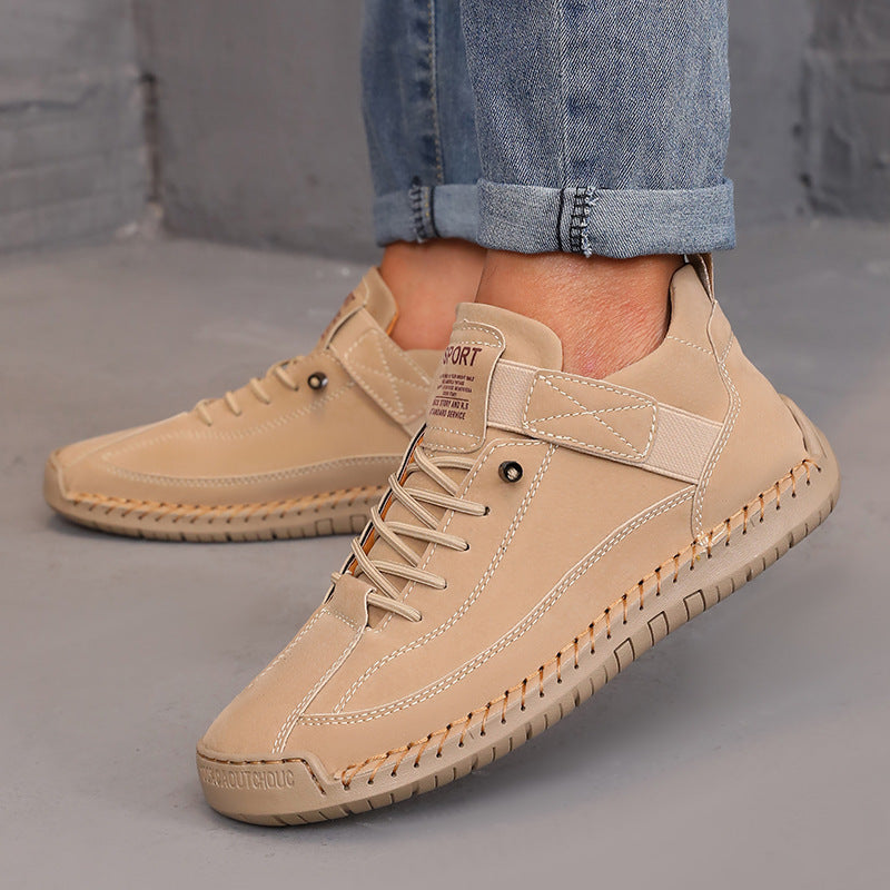 Women’s Color Matching Leather Boots