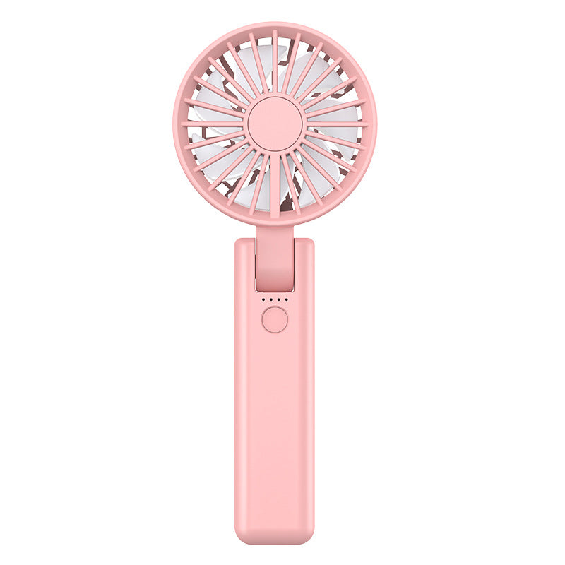 Mini Portable Handheld USB Fan with Base - 3-Speed Personal Fan