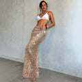 Sexy Sequined Beach Cover Up Skirt - Sheath Midi Swimwear Cover