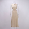 Double Layer Zou Cloth Dress Summer Casual Back Single Breasted Cropped Outfit Design Vest
