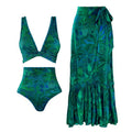 Double Sided Multi Wear Swimsuit Slimming High Waist Bikini Suit Women