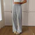Sexy Solid Color Drawstring Trousers Pants Women Clothing Spring Summer
