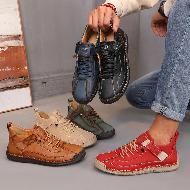 Women’s Color Matching Leather Boots