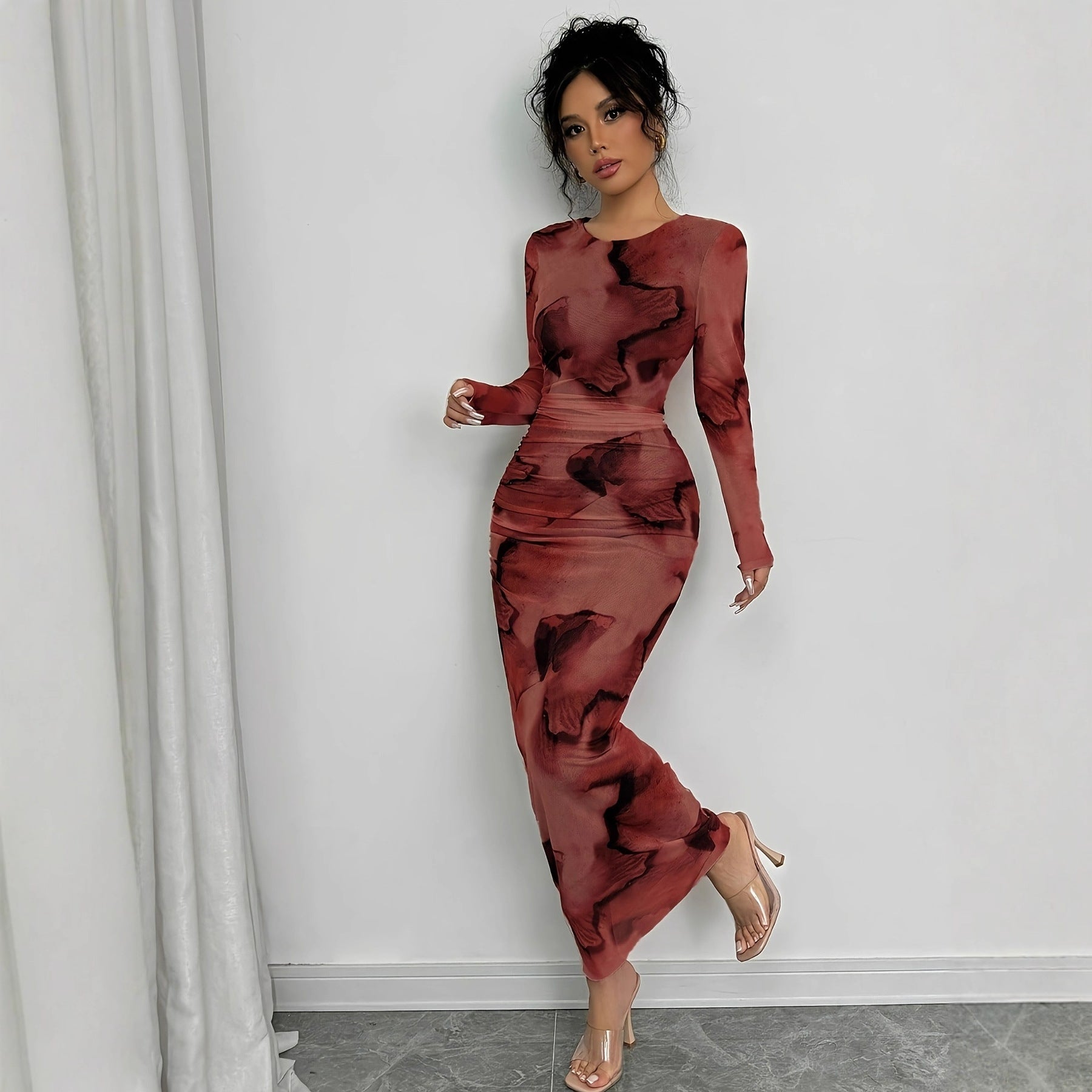 Modern Artistic Retro Double Layer Gauze Dress