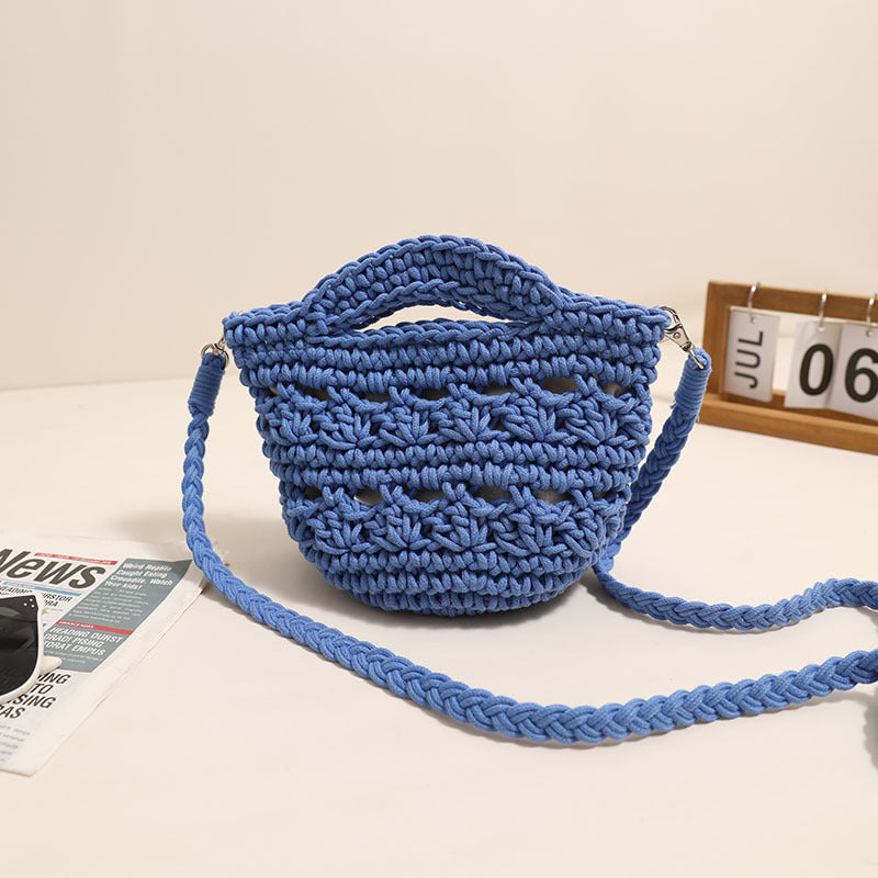 Woven Crochet Crossbody Bag Hollow Out Summer Beach Purse - Image 7