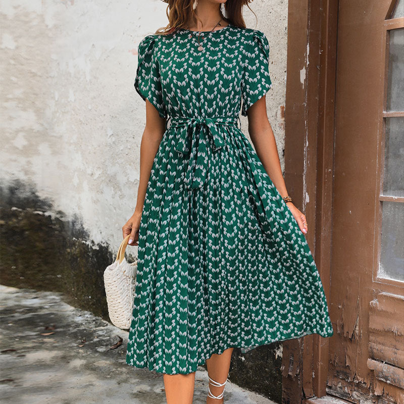 Summer Women Clothing Floral Print Summer Dress