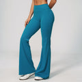 Summer Brushed Yoga Trousers High Waist Shaping Outdoor Running Sports Fitness Bell Bottom Pants Women