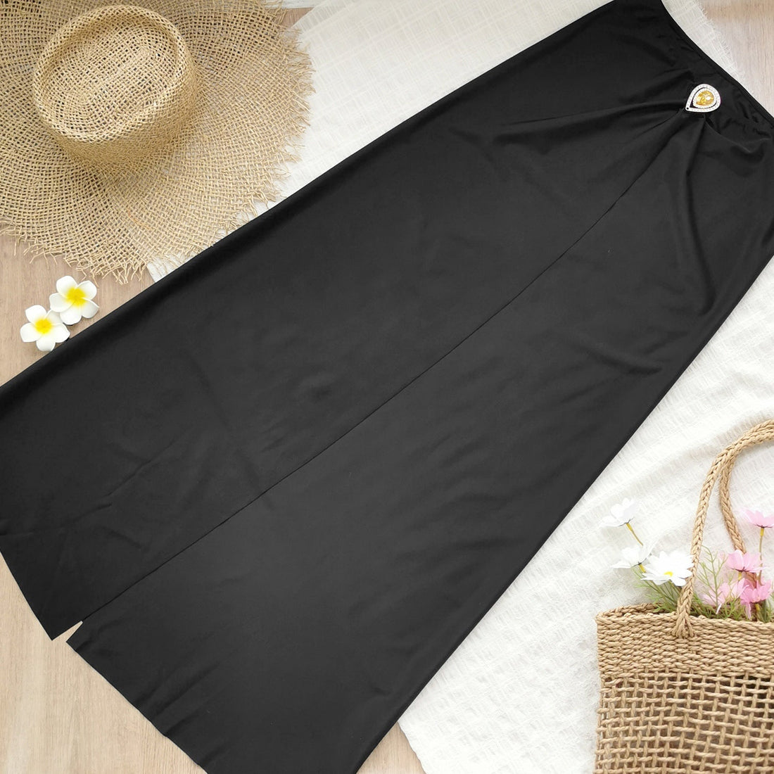 Black Rhinestone Halter Tube Top Backless High Waist Bikini