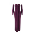 Women Clothing Autumn Wrapped Chest Pleated Slim Independent Sleeve Length Dress