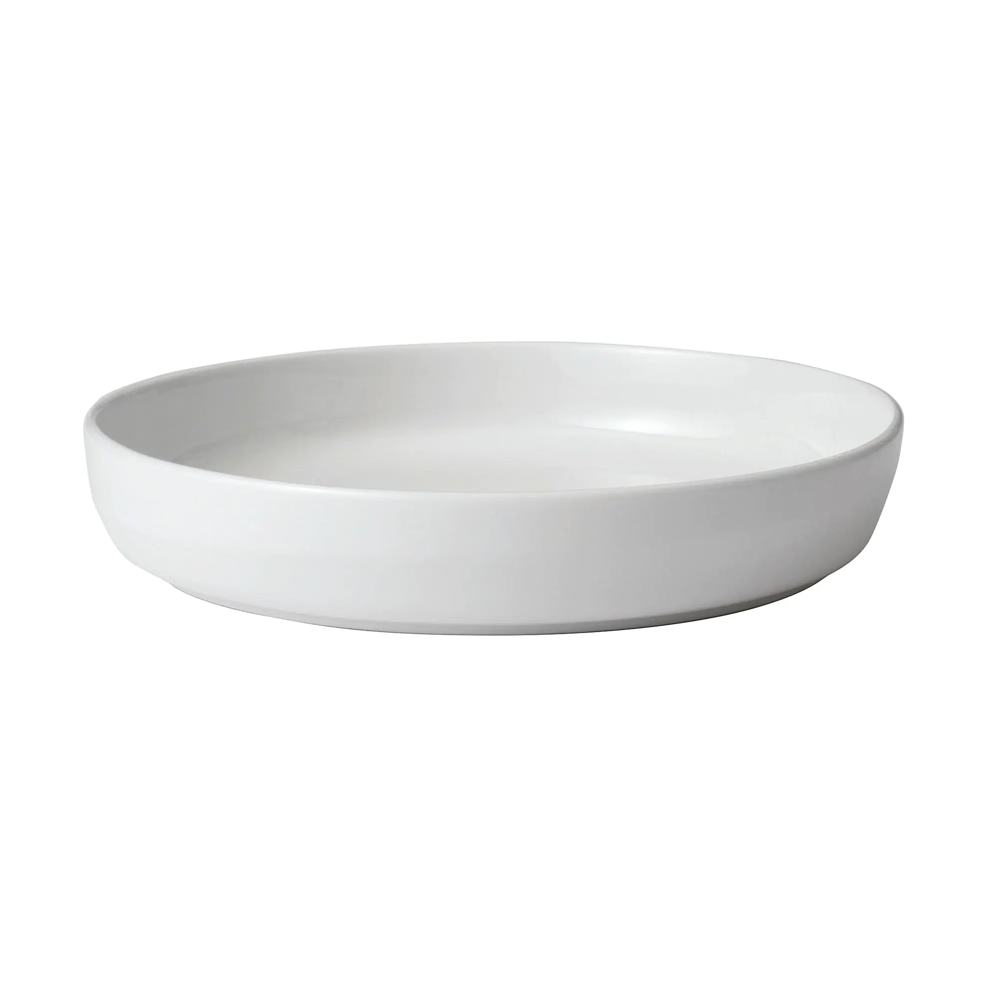 Libbey Austin 10 inch Porcelain Coupe Dinner Plate Dinnerware Set of 4 White