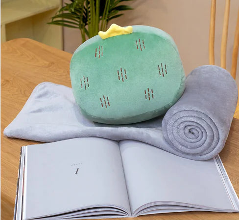 Winter Comfort: Pillow and Stuffed Toy Blanket Set