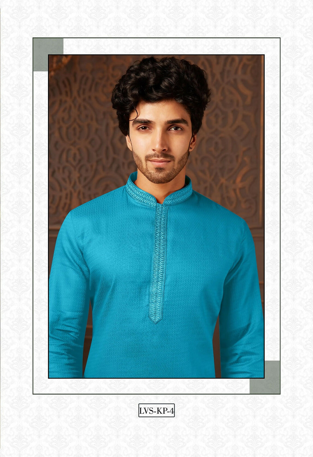 Joban Fashion Firozi Cotton Kurta Pyjama