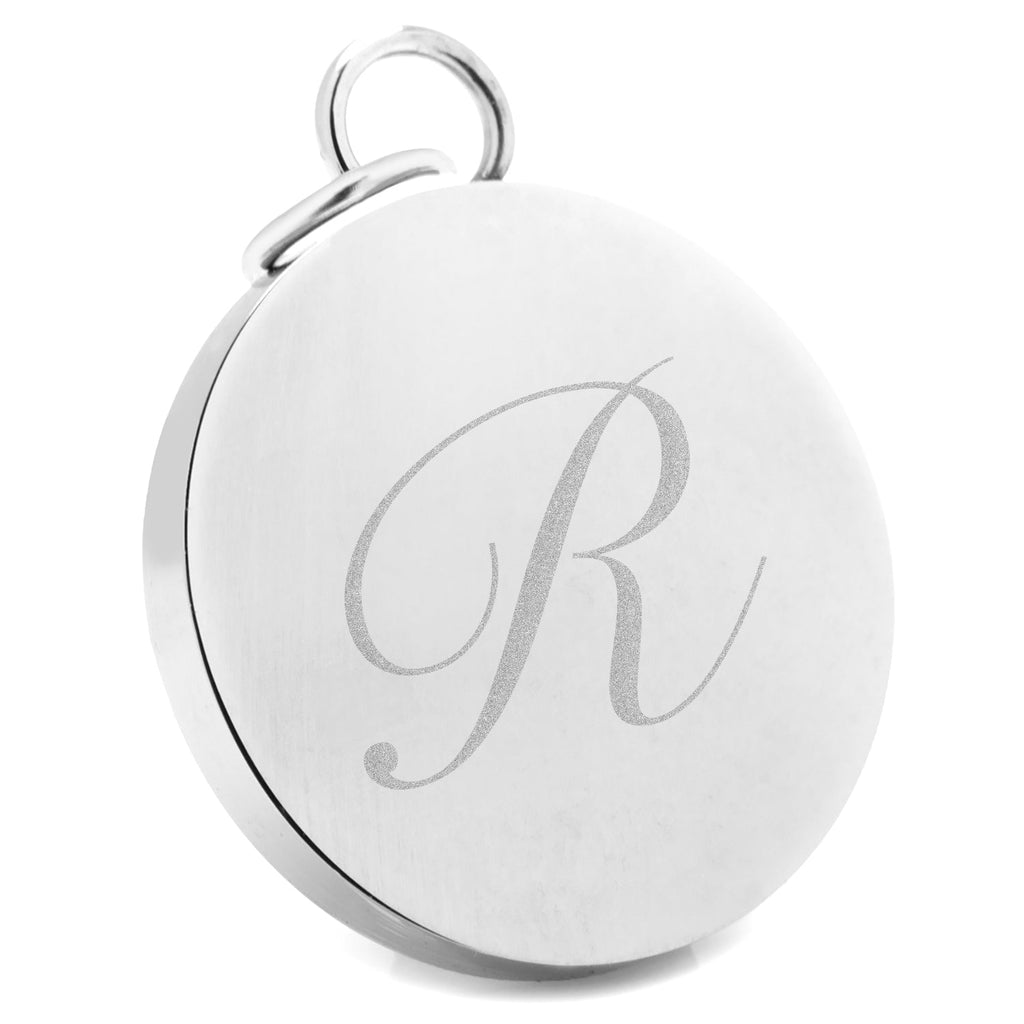Stainless Steel Engravable Round Infinity Pendant