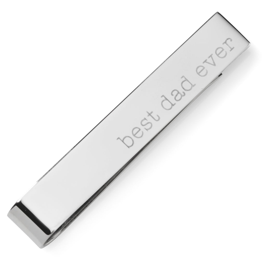Best Dad Ever Engravable Tie Bar