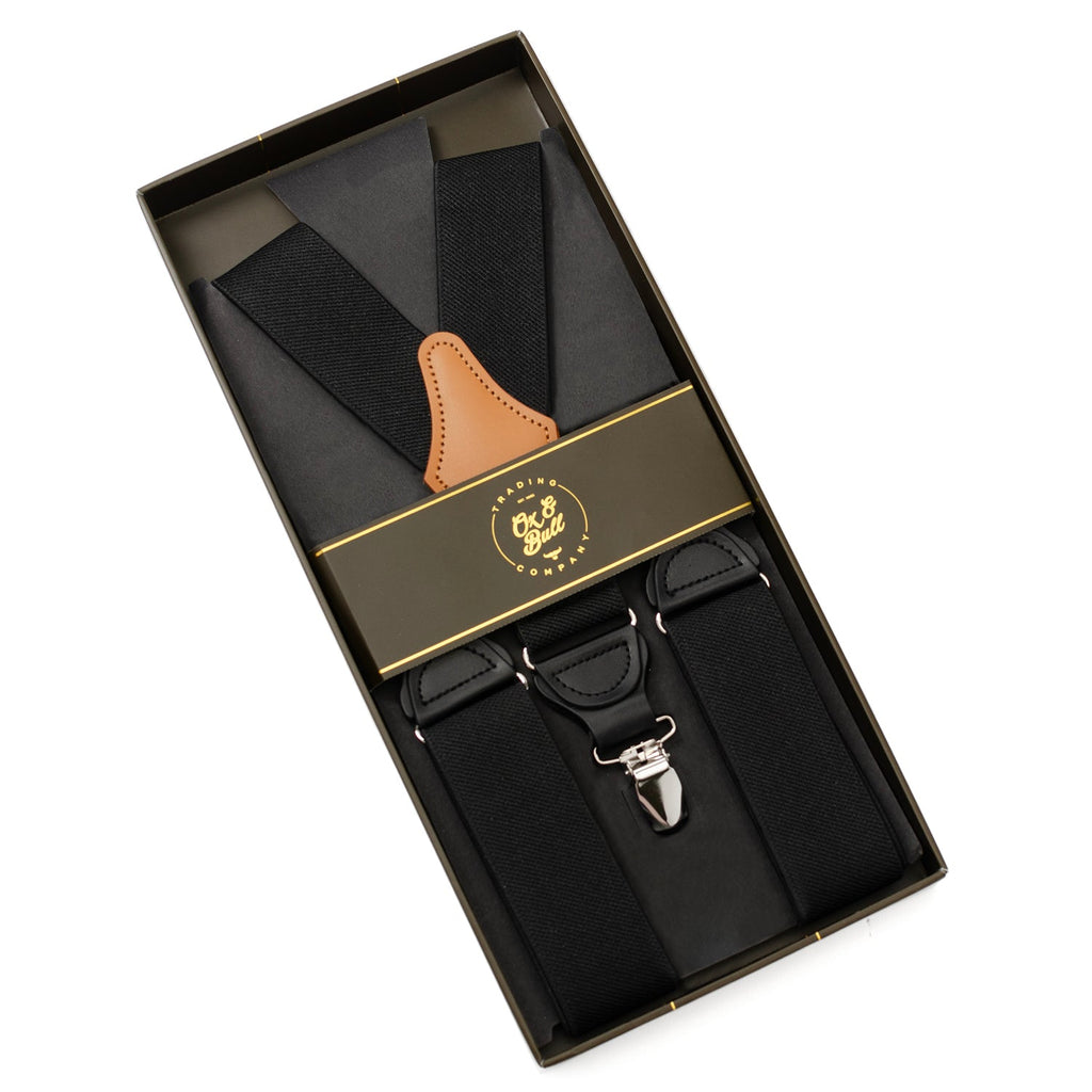 Black Convertible Suspenders
