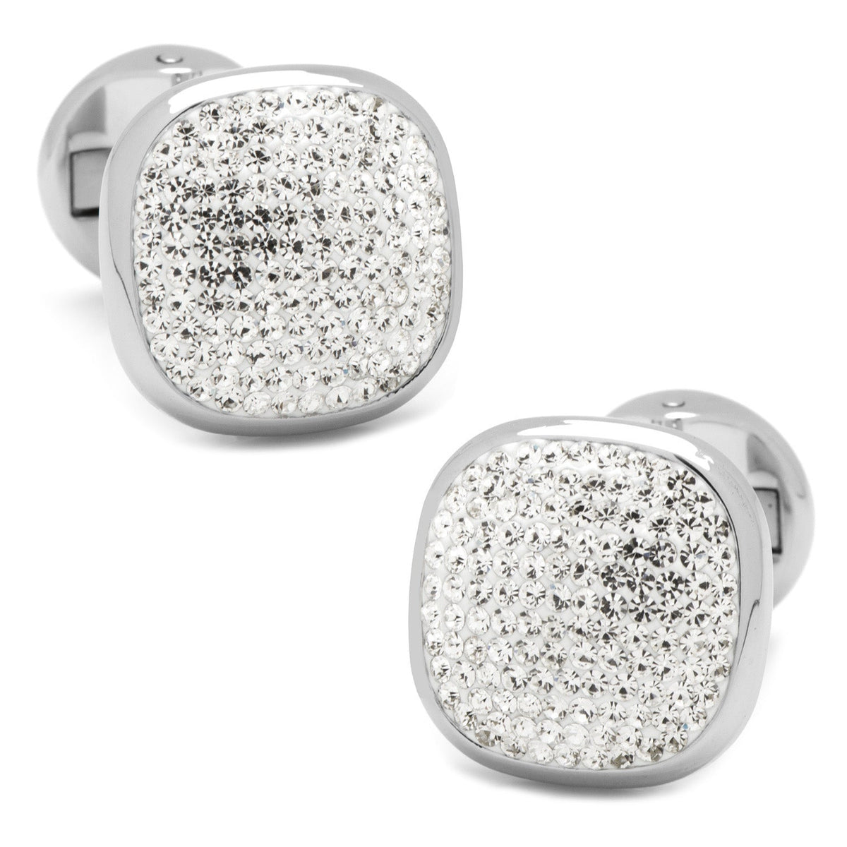 White Pave Crystal 5-Stud Set for Formal Wear and Tuxedo Shirts - Image 4