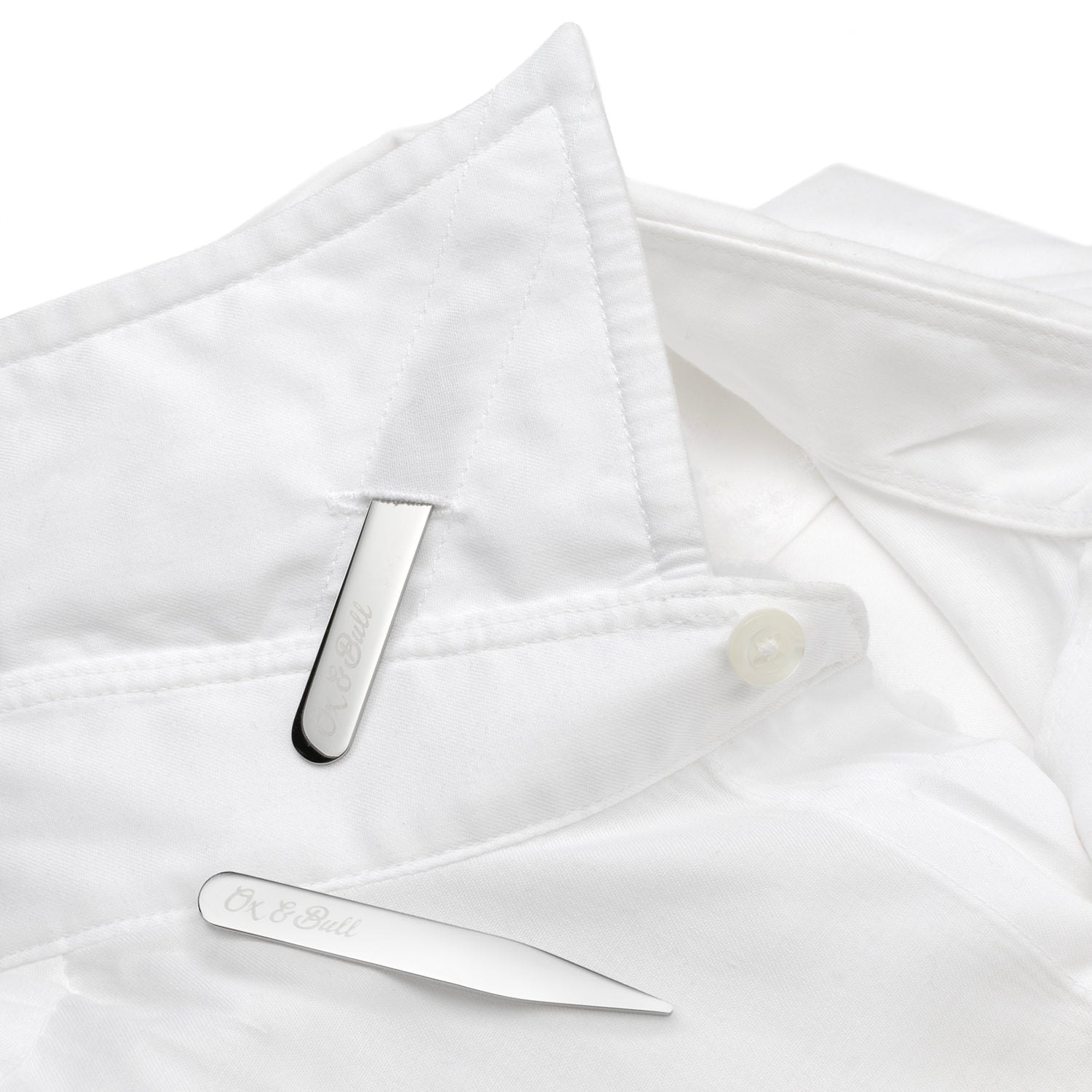 Stainless Steel Engravable Collar Stays