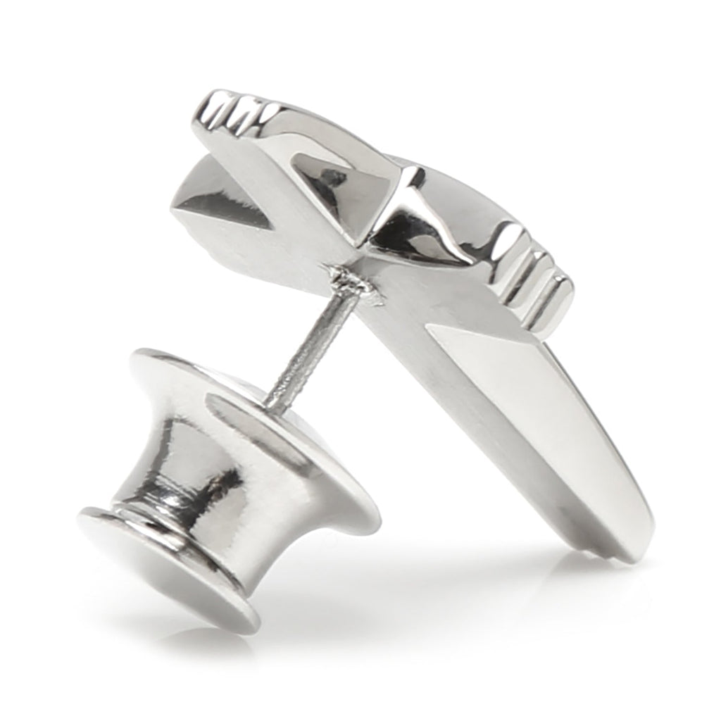 Cross Stainless Steel Lapel Pin