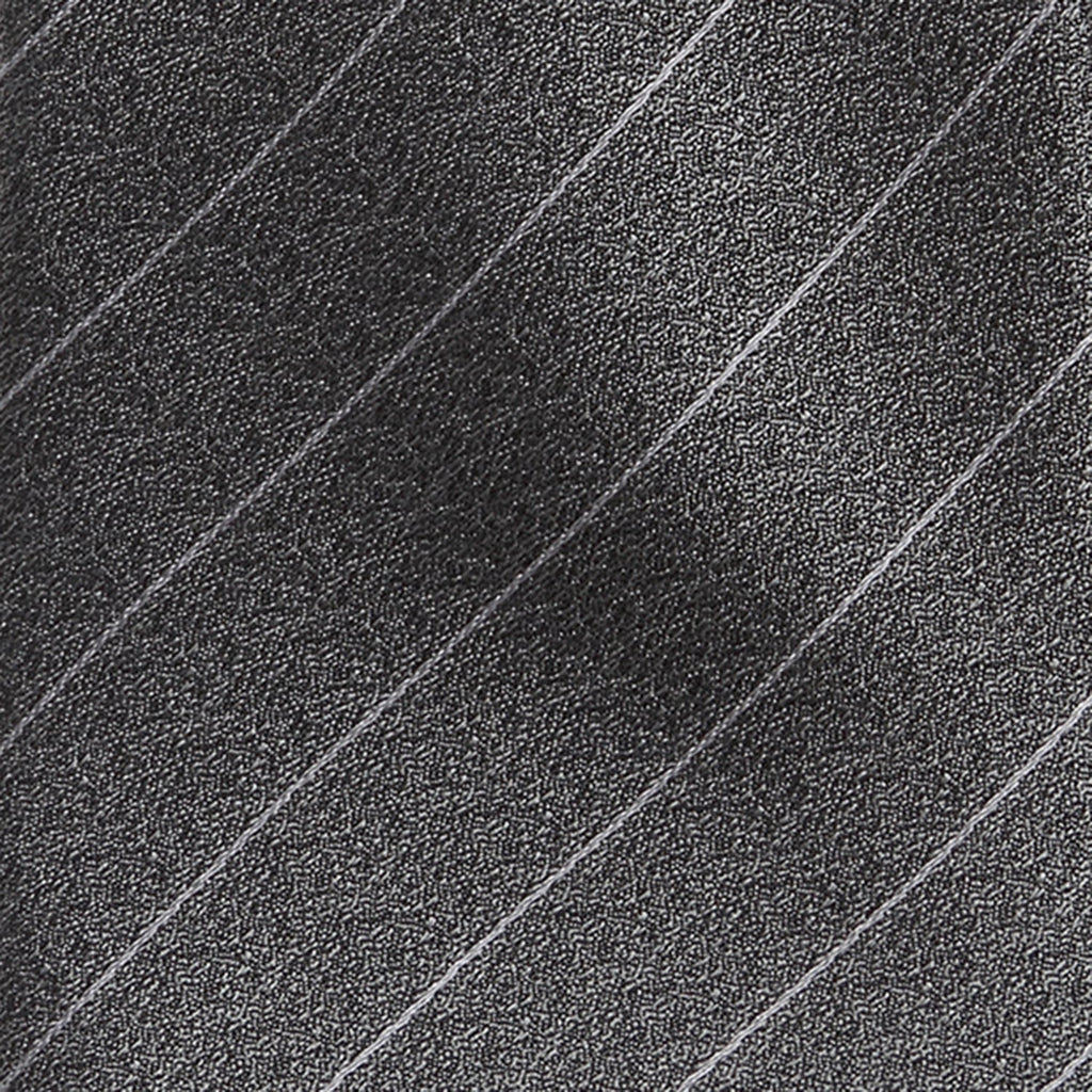Woven Gray Stripe Men's Silk Necktie for Formal and Casual Wear - Image 5