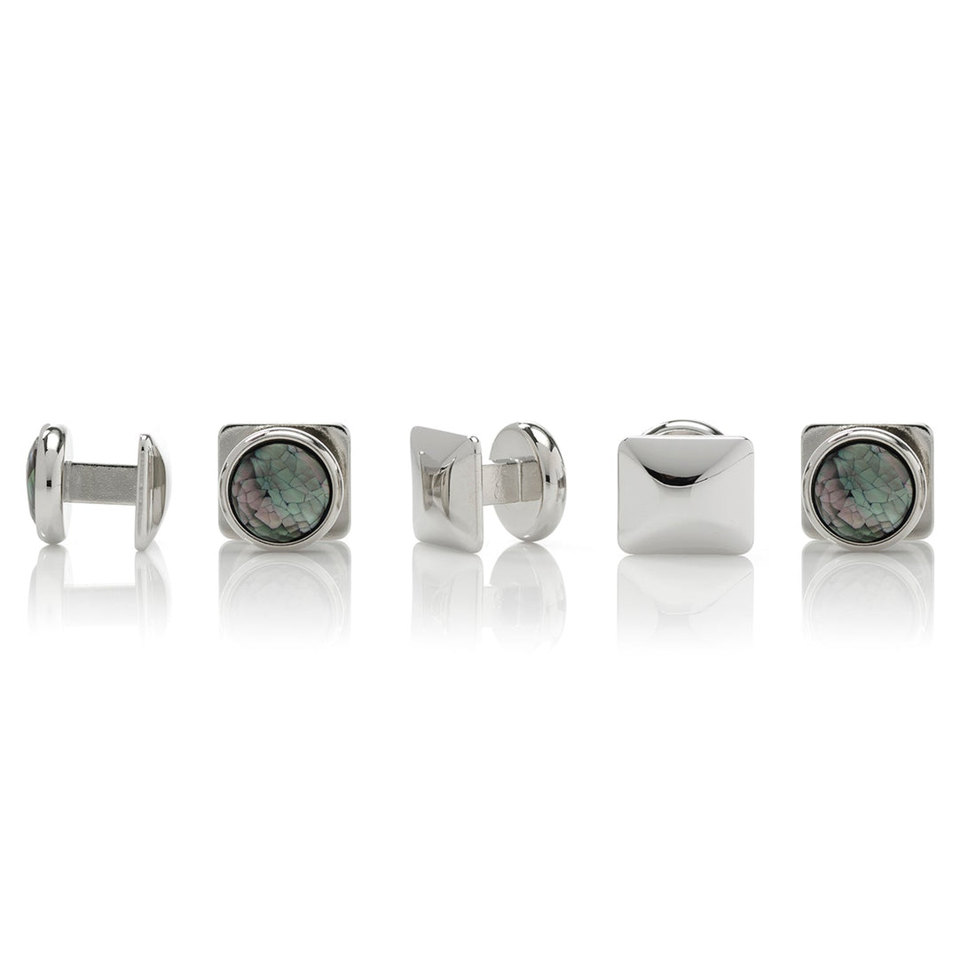 Mosaic Smoke Mother of Pearl 5-Studs