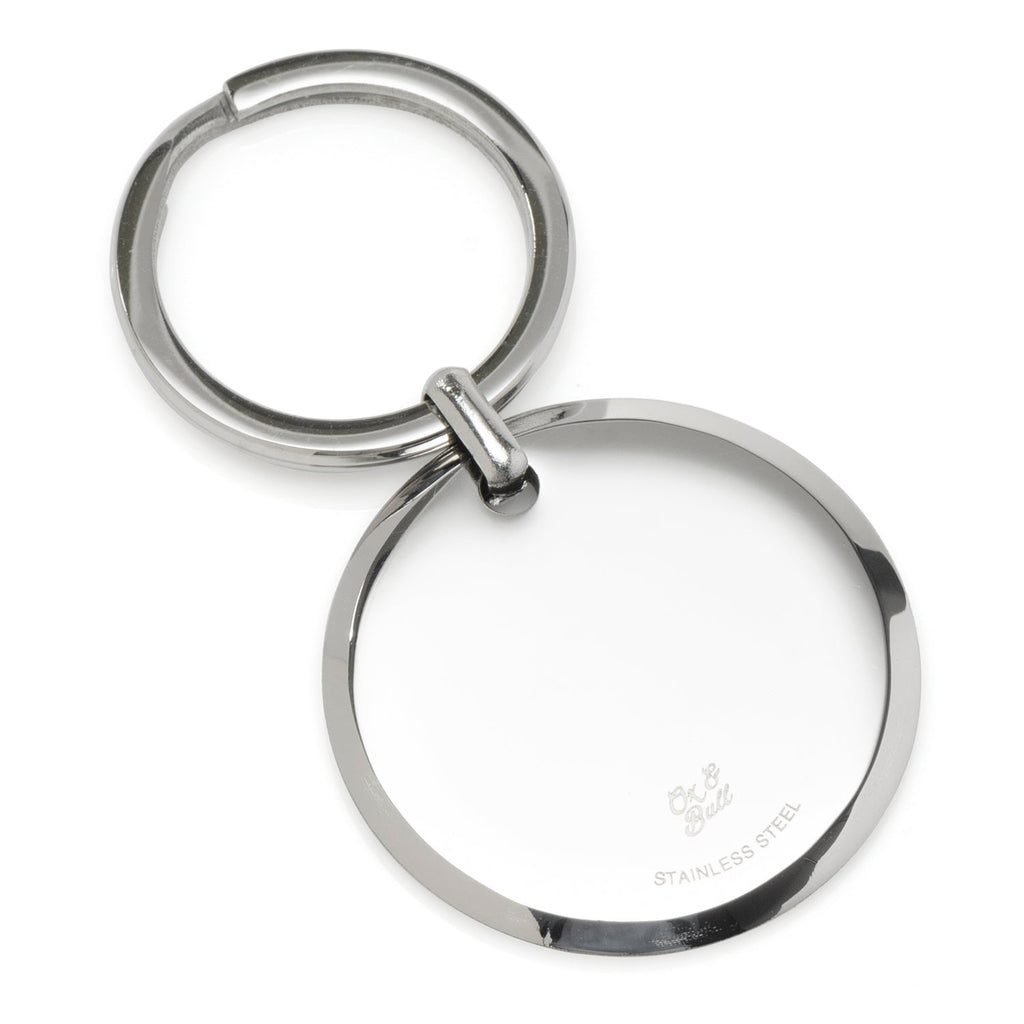 Round Engravable Stainless Steel Key Chain