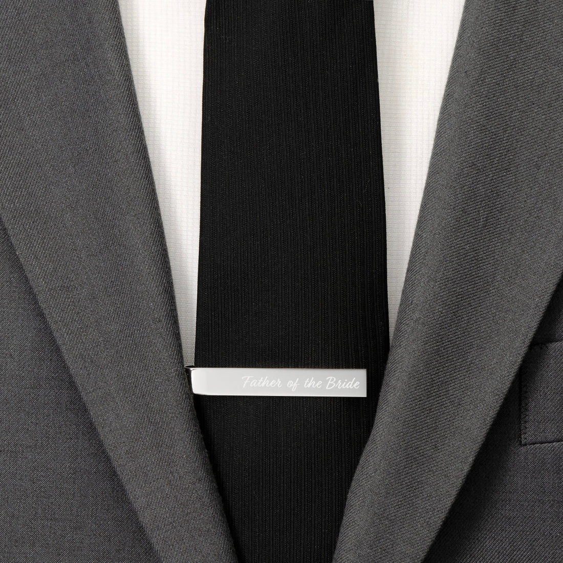 Wedding Title Engravable Tie Bar