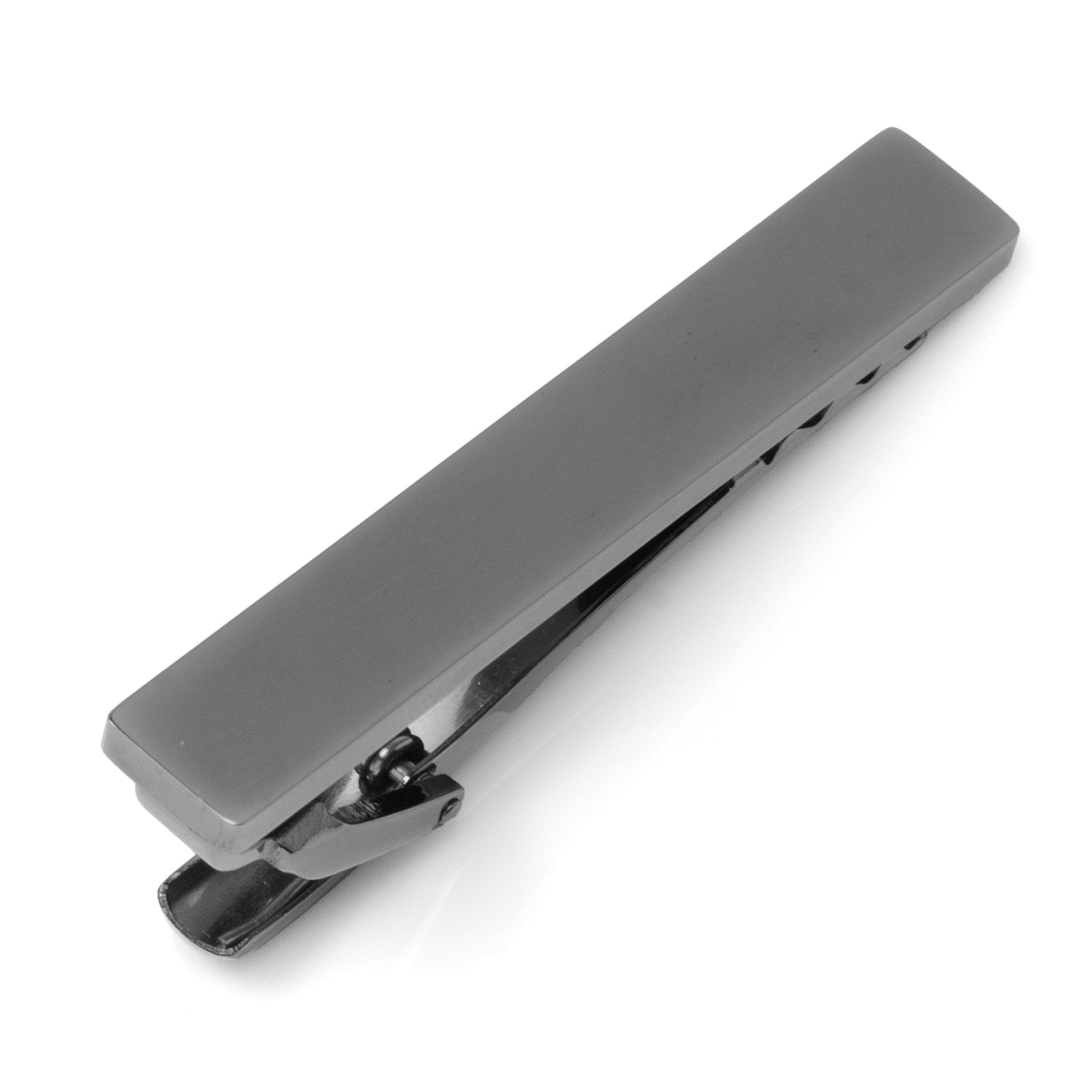 Stainless Steel Gunmetal Engravable Tie Clip
