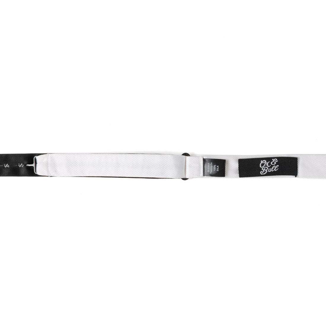 White Silk Self-Tie Bow Tie Formal Adjustable Neckwear - Image 4