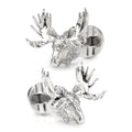 Antique Sterling Silver Moose Head Cufflinks