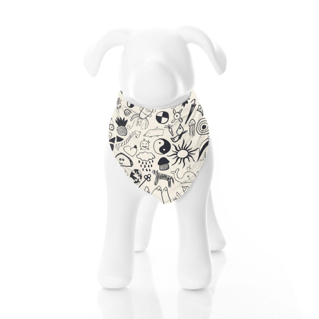 Print Dog Bandana in Doodles