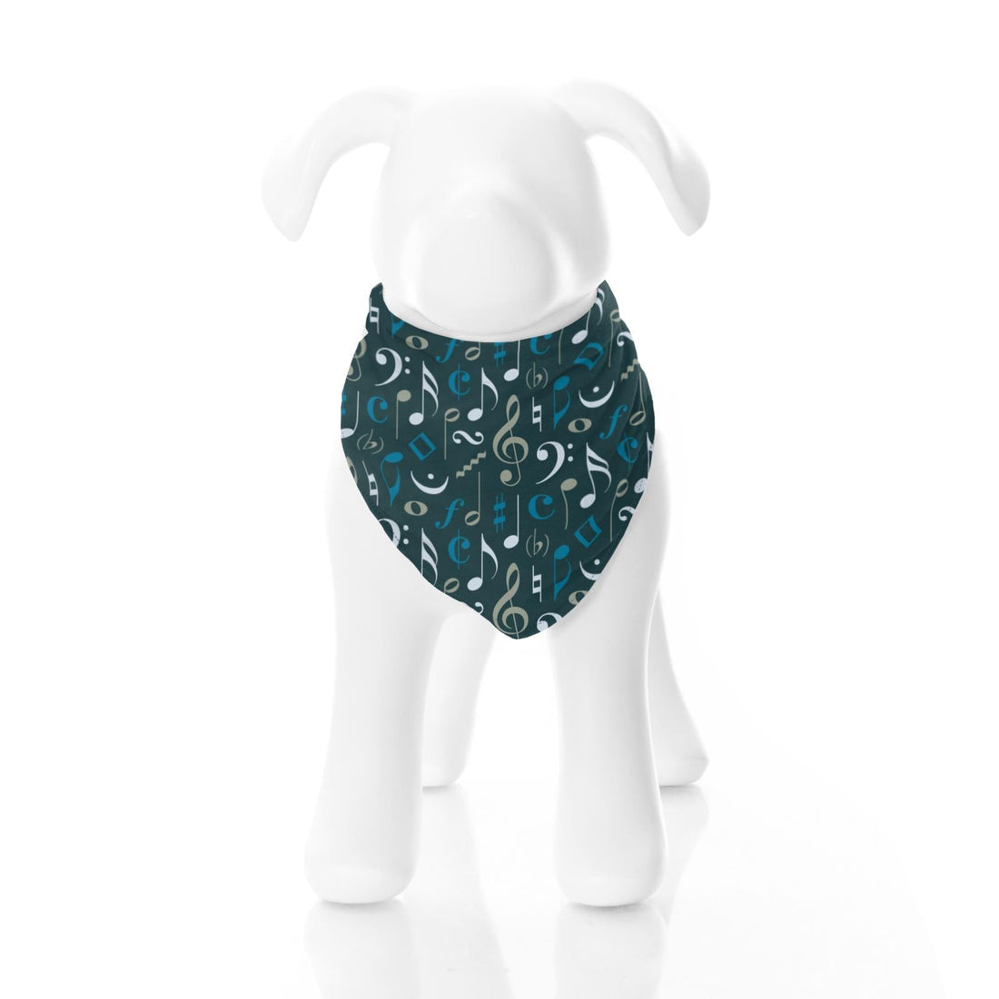 Print Dog Bandana in Pine Music Class