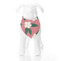 Print Dog Bandana in Strawberry Plumeria