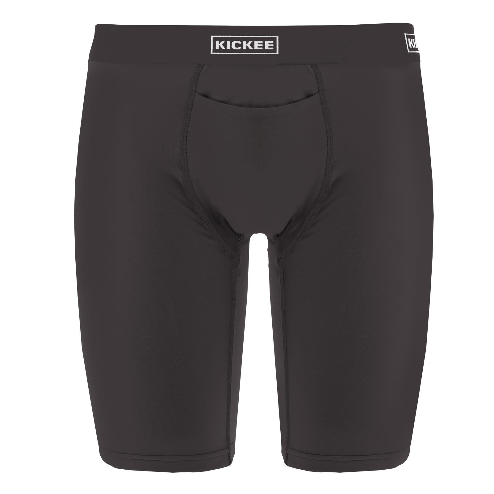 Men's Long Boxer Brief with Top Fly in Midnight