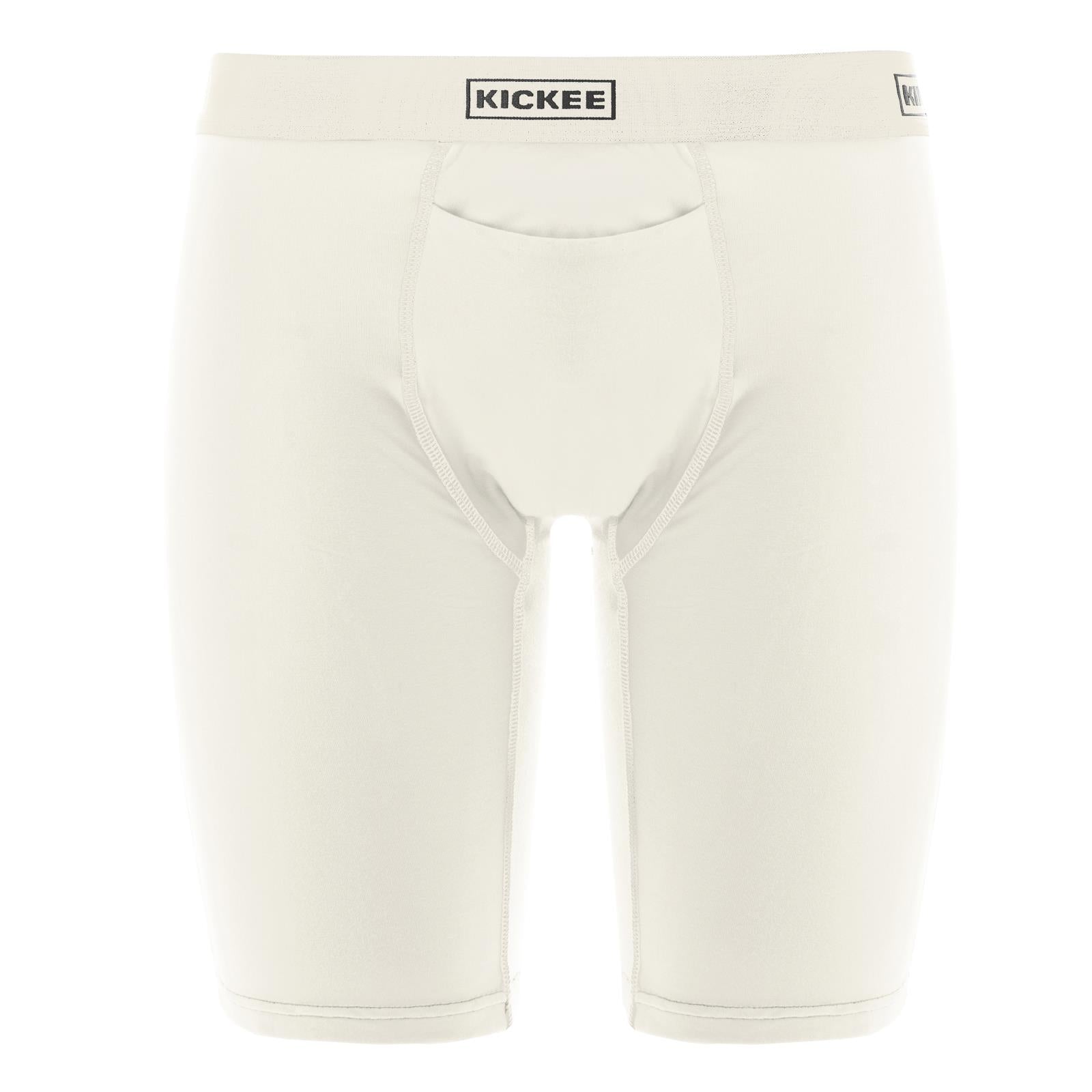 Men's Long Boxer Brief with Top Fly in Natural