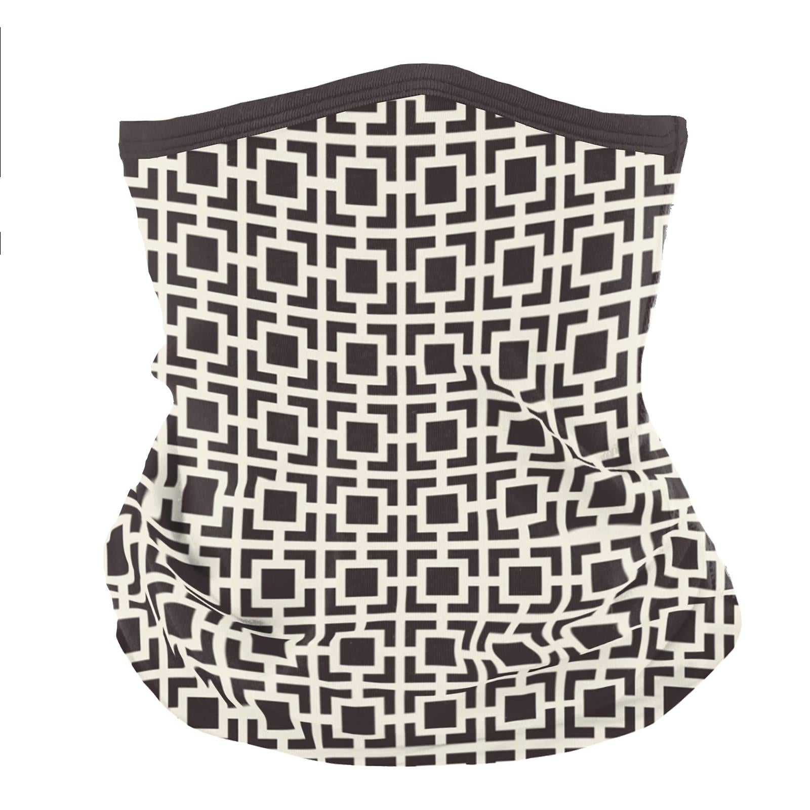 Print Adult Luxe Gaiter in Midnight Box Lattice