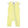 Print Ruffle Tank Romper in Lime Blossom Stellini
