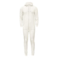 Adult Fleece Jumpsuit with Hood in Natural