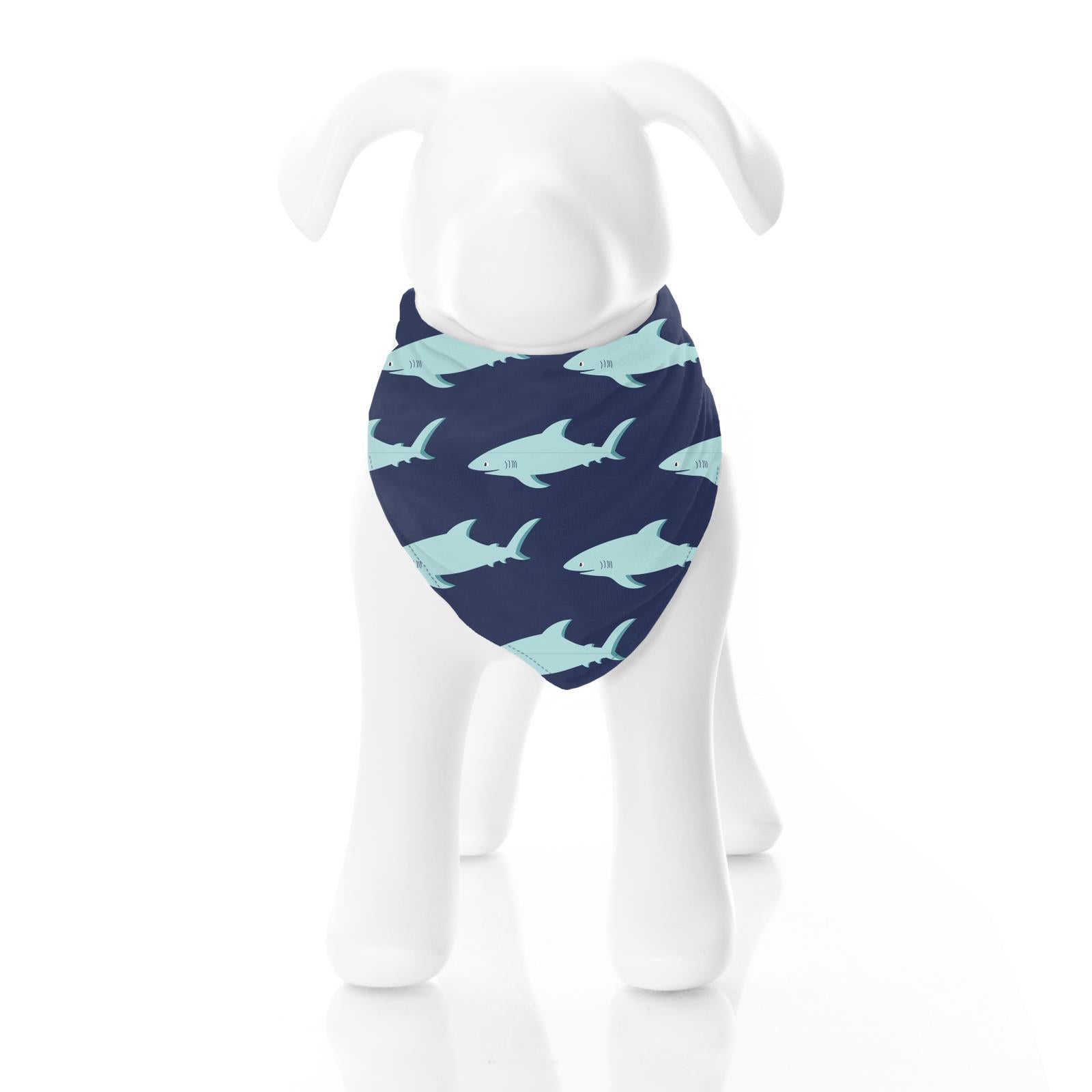 Print Dog Bandana in Flag Blue Sharky