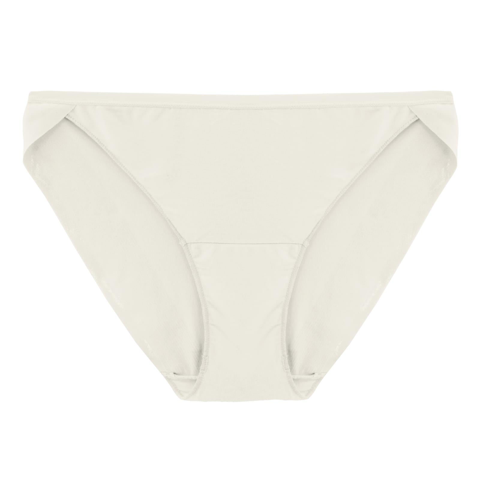 Women's bikini brief in natural color, high quality front view