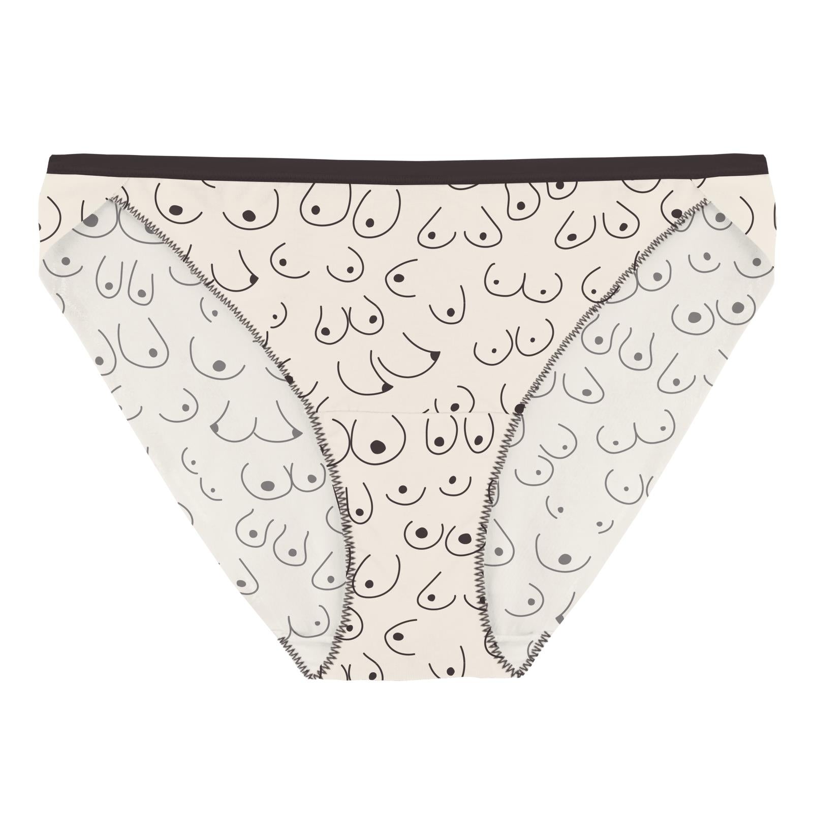 Women's Breast Cancer Awareness Print Bikini Briefs - Image 3