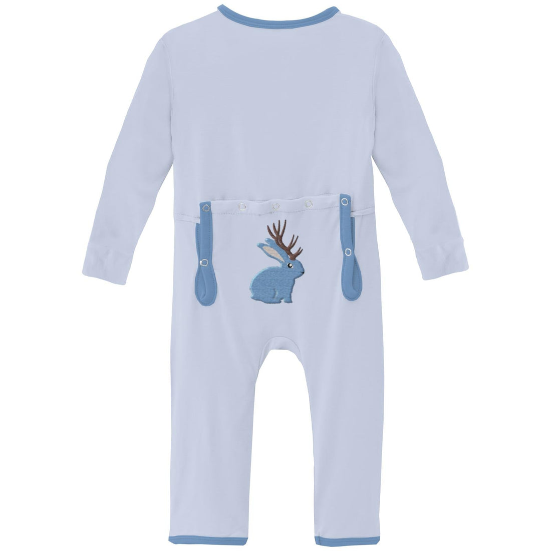Applique Coverall with 2 Way Zipper in Dew Jackalope