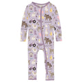 Print Coverall with 2 Way Zipper in Thistle Morning on the Farm