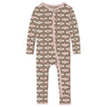 Print Coverall with 2 Way Zipper in Portabella Saltwater Taffy