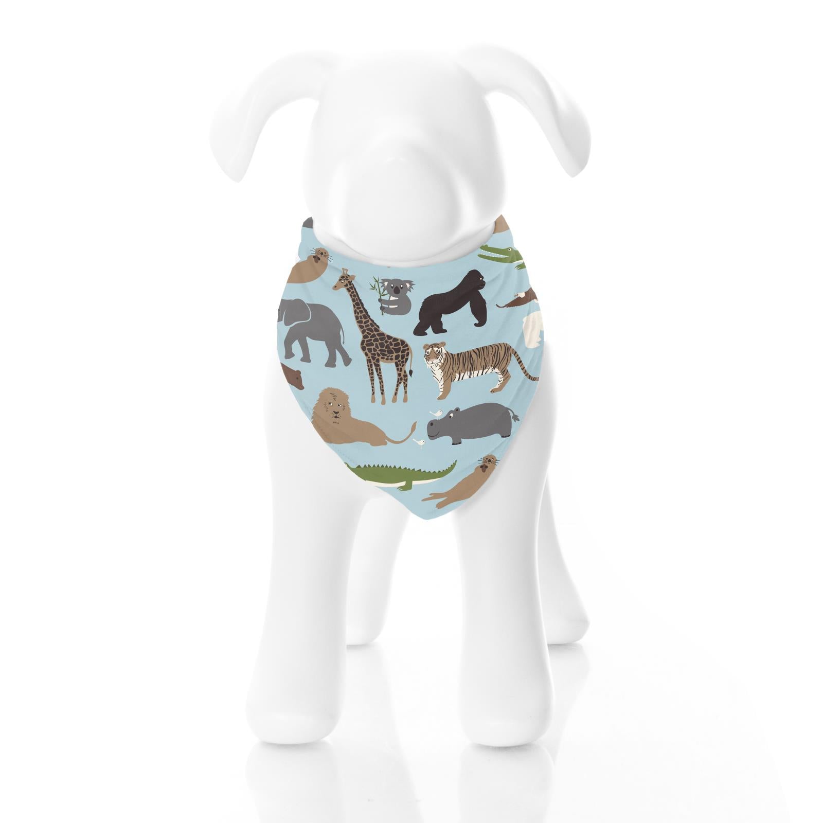 Print Dog Bandana in Spring Sky Zoo
