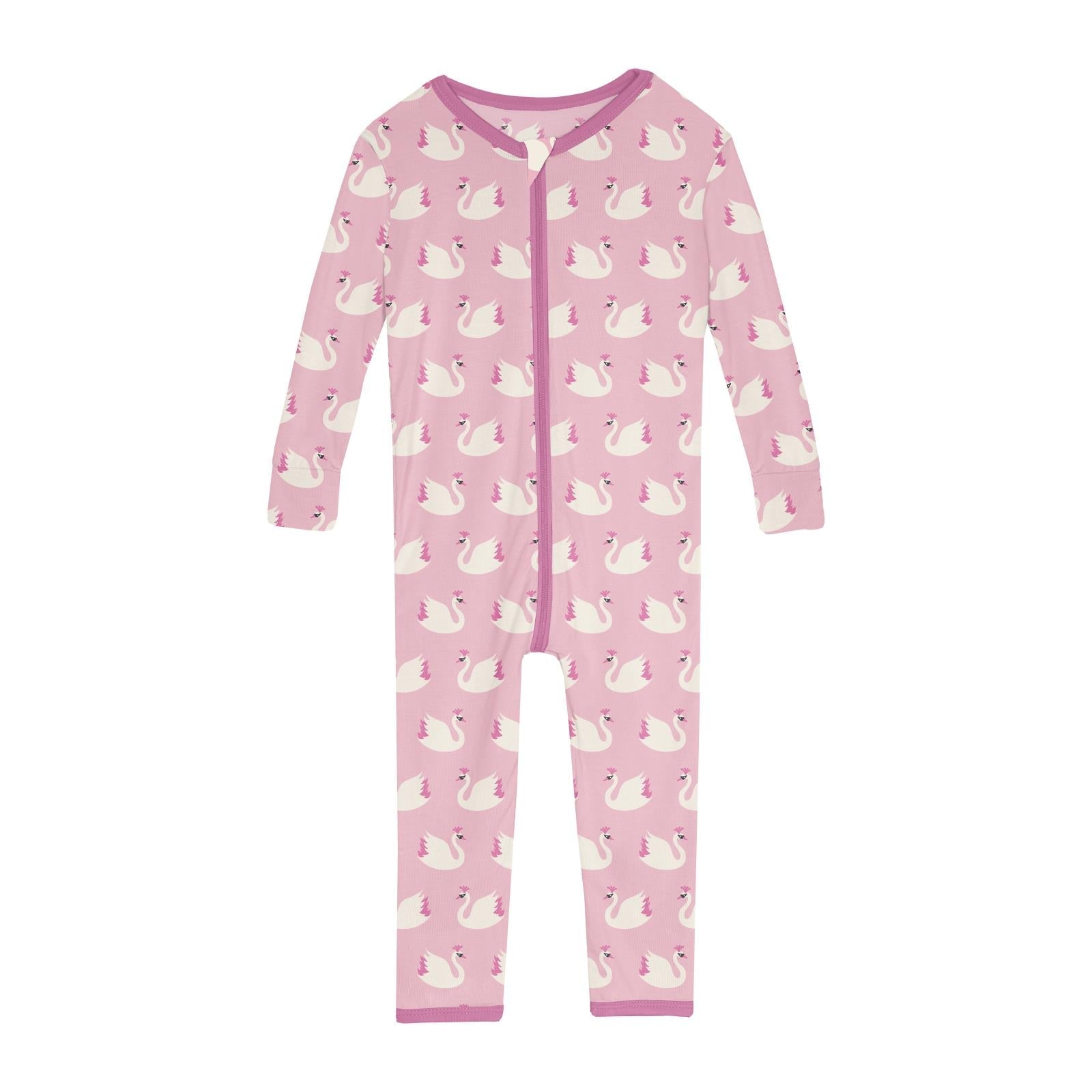 Print Convertible Sleeper with Zipper in Cake Pop Swan Princess