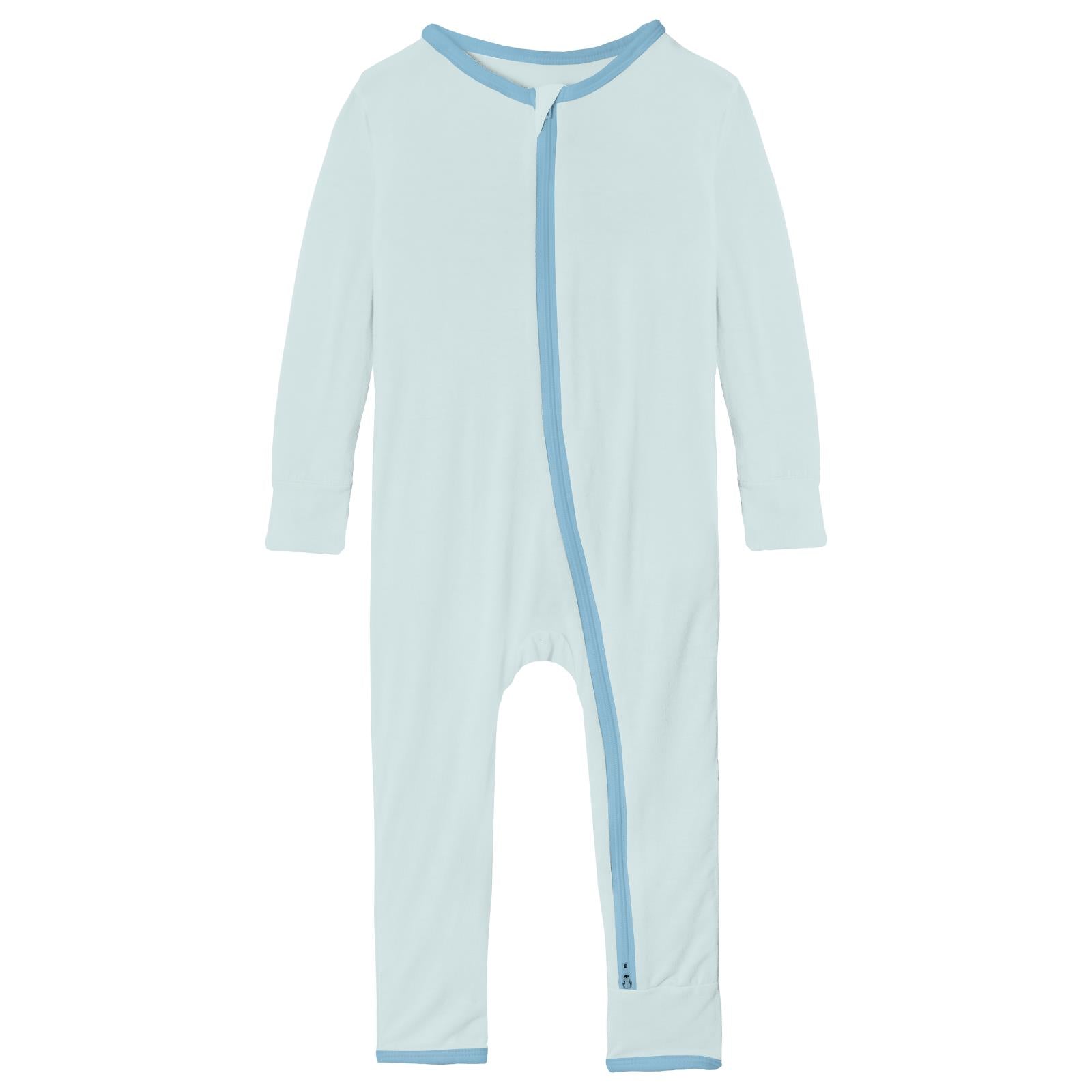 Applique Coverall with 2 Way Zipper in Fresh Air Can of Worms