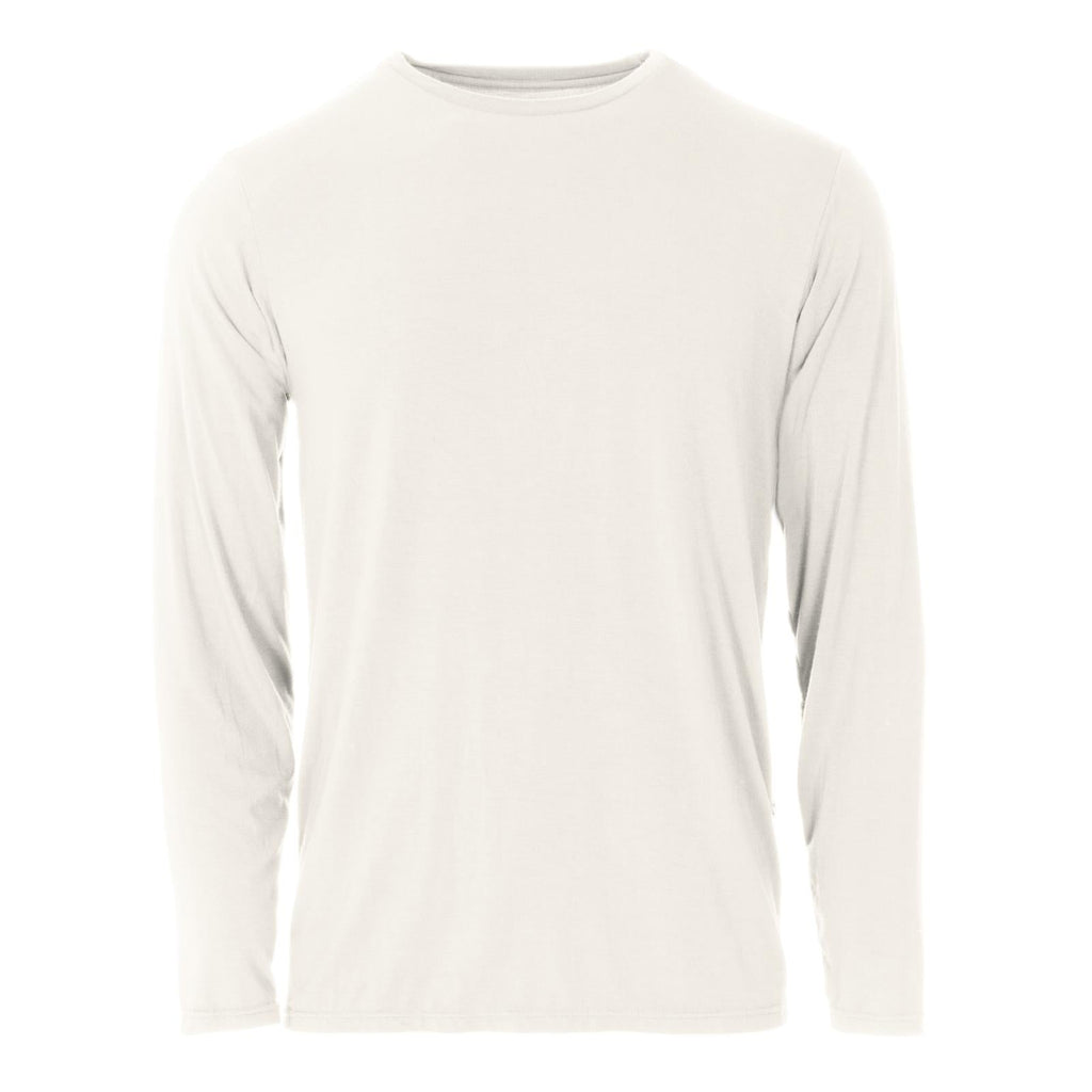 Men's Long Sleeve Crew Neck Tee in Natural